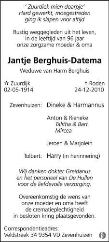 jantje datema in 2010.